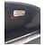 Clutch Chanel in pelle di agnello matelassé nera con tasca frontale e catena - vista 9