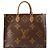 Borsa a tracolla Louis Vuitton Monogram Reverse Giant OnTheGo GM
