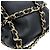 Borsa a tracolla con catena Chanel in pelle d'agnello - vista 6