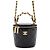 Borsa a tracolla con catena Chanel in pelle verniciata nera