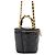 Borsa a tracolla con catena Chanel in pelle verniciata nera - vista 2