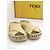 Fendi natural raffia woven mules - view 2