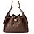 Borsa a tracolla Chanel in pelle di vitello granulata marrone