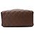 Borsa a tracolla Chanel in pelle di vitello granulata marrone - vista 3
