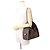 Borsa a tracolla Chanel in pelle di vitello granulata marrone - vista 4