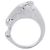 Hermès Hermes Galop Silberband Ring - Ansicht 2