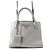 Borsa Prada in pelle argento