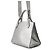 Borsa Prada in pelle argento - vista 2