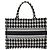 Borsa Tote in Tela Nera e Bianca Christian Dior - vista 2