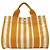 Hermès Borsa Hermes in tela Arancione e Bianco - vista 2