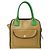 Borsa in pelle Loewe beige e verde