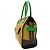 Borsa in pelle Loewe beige e verde - vista 4