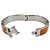 Hermès Bracciale rigido Hermes Arancione e Metallo Argentato - vista 6