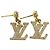 Pendientes de botón Louis Vuitton Gold - vista 9