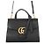 Borsa a mano Gucci GG Marmont in pelle nera