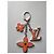 Louis Vuitton Portachiavi Charm in Pelle Arancione - vista 2