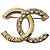 Spilla Chanel CC Strass Oro