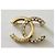Spilla Chanel CC Strass Oro - vista 2