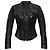 Balenciaga Lederjacke mit Stehkragen