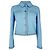 Chanel Tweed Jacket in Light Blue Wool