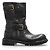 Dolce & Gabbana Black Leather Boots with Buckles