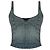 Top cropped de denim azul Balenciaga