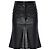 Gonna a matita in pelle di agnello nera Balenciaga