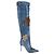 Botas de tacón en denim azul Dolce & Gabbana