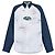 Camicia Balenciaga Logo Bianca e Blu Navy in Cotone