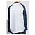 Camicia Balenciaga Logo Bianca e Blu Navy in Cotone - vista 2
