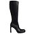 Botas de cano alto em couro preto Balenciaga