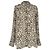 Blusa Altuzarra con estampado de leopardo en seda beige