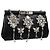 Clutch Marlene in pelle nera con cristalli Dolce & Gabbana - vista 2
