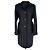 Abrigo de largo medio con botonadura sencilla Jil Sander en cashmere negro