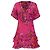 Autre Marque Mini vestido Tanya Taylor de estampado floral en seda rosa