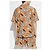 Camicia stampata MCM in cotone e seta beige - vista 4