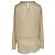 Brunello Cucinelli Langarm-Bluse aus cremefarbener Seide - Ansicht 3