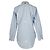 Thom Browne Button-Down besticktes Hemd aus blauer Baumwolle - Ansicht 3
