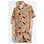 Camicia stampata MCM beige in cotone - vista 3