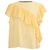 Blusa Isabel Marant Etoile Sorani de algodón amarillo con bordado inglés