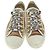 Sneakers basse Christian Dior Walk'n'Dior in velluto marrone - vista 3