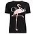 Camiseta Chloé Logo negra de algodón con estampado de flamenco