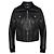 Dolce & Gabbana Schwarze Lammleder Bomberjacke