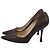 Décolleté a punta Jimmy Choo in pelle di struzzo marrone - vista 4