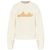 Moncler Sweatshirt mit Logo Stickerei Baumwolle Creme