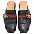 Mules Gucci Princetown in pelle nera - vista 5