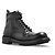 Dolce & Gabbana Black Leather Chunky Ankle Boots - view 2