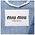 Chaqueta Blouson Miu Miu de chambray en algodón azul - vista 5
