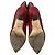 Botas altas Stuart Weitzman Parton efecto cocodrilo en cuero Burgundy - vista 5