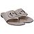 Sandali thong Gucci Interlocking G Cut-Out in pelle bianca - vista 3